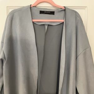Zara loose fit suede jacket, XL